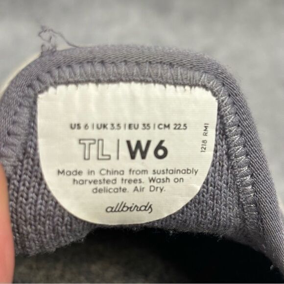 Allbirds Womens Tree Loungers Size 6 Grey Slip On Wool Comfort Casual Flat Shoes - Picture 9 of 9